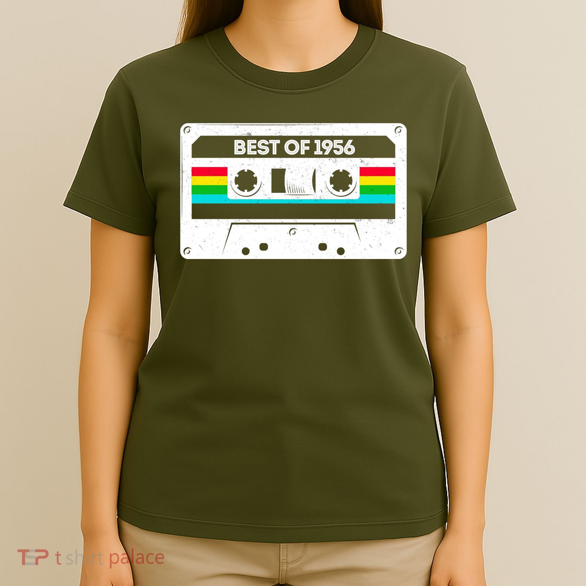 70th Birthday Best Of 1956 Cassette Mix Tape  T-Shirt