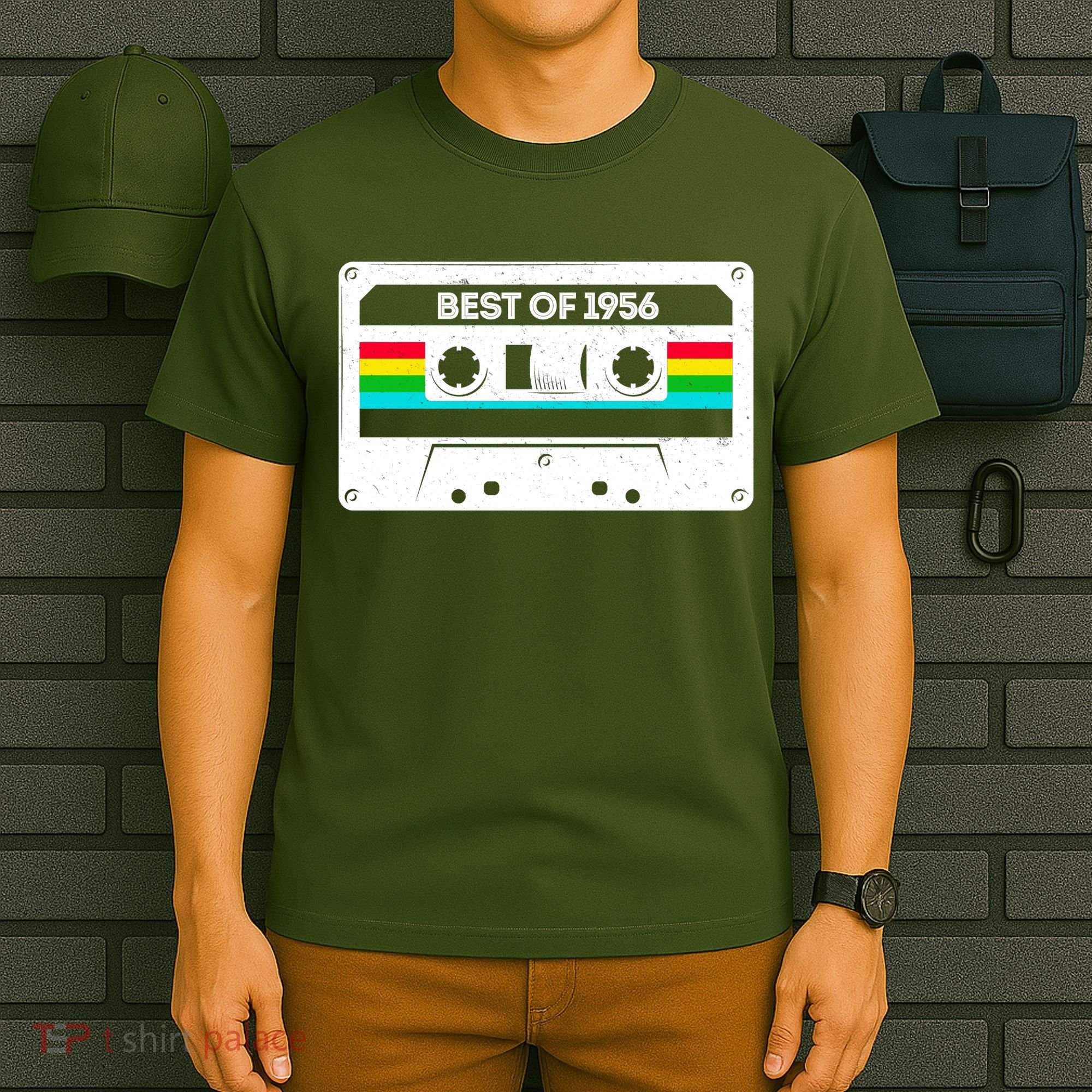 70th Birthday Best Of 1956 Cassette Mix Tape  T-Shirt