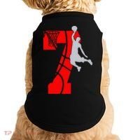 7th Birthday Basketball Big Number 7 Year Old Doggie Tank thumb 0