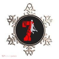 7th Birthday Basketball Big Number 7 Year Old Ornament thumb 0