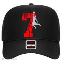 7th Birthday Basketball Big Number 7 Year Old Hat thumb 0