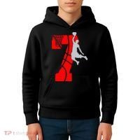 7th Birthday Basketball Big Number 7 Year Old Kids Hoodie thumb 4
