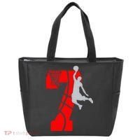 7th Birthday Basketball Big Number 7 Year Old Tote Bag thumb 0