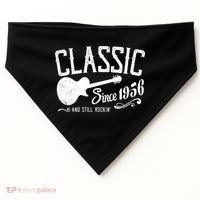 70th Birthday Classic Guitar Since 1956 And Still Rockin USA-Made Doggie Bandana thumb 0
