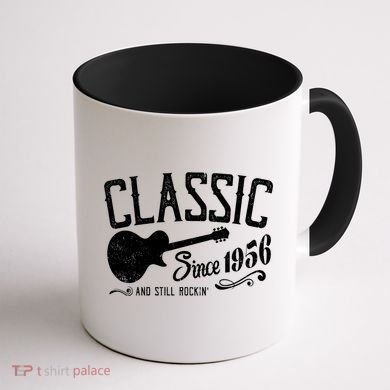 70th Birthday Classic Guitar Since 1956 And Still Rockin Coffee Mug back