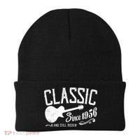 70th Birthday Classic Guitar Since 1956 And Still Rockin Beanie thumb 0