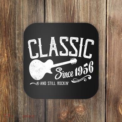 70th Birthday Classic Guitar Since 1956 And Still Rockin Coaster