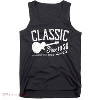 70th Birthday Classic Guitar Since 1956 And Still Rockin Tank Top thumb 0