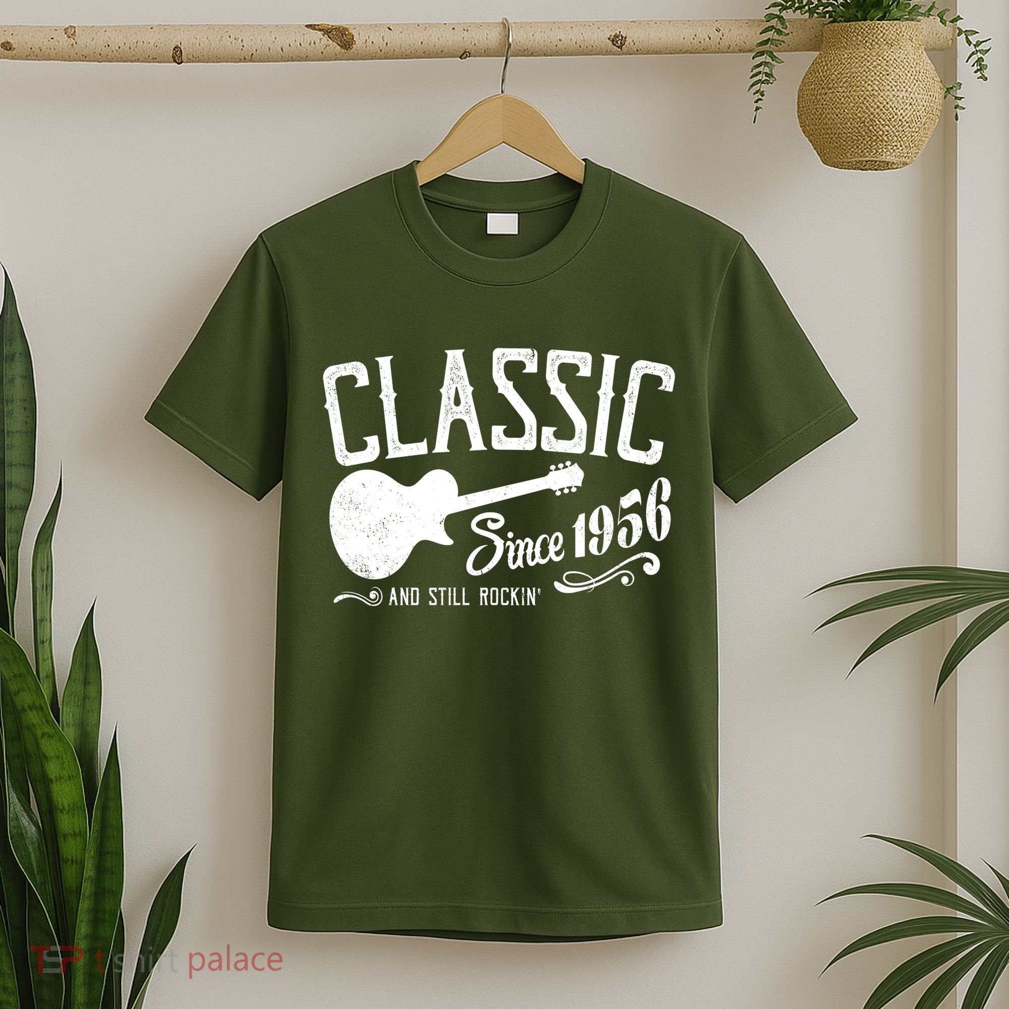 70th Birthday Classic Guitar Since 1956 And Still Rockin T-Shirt
