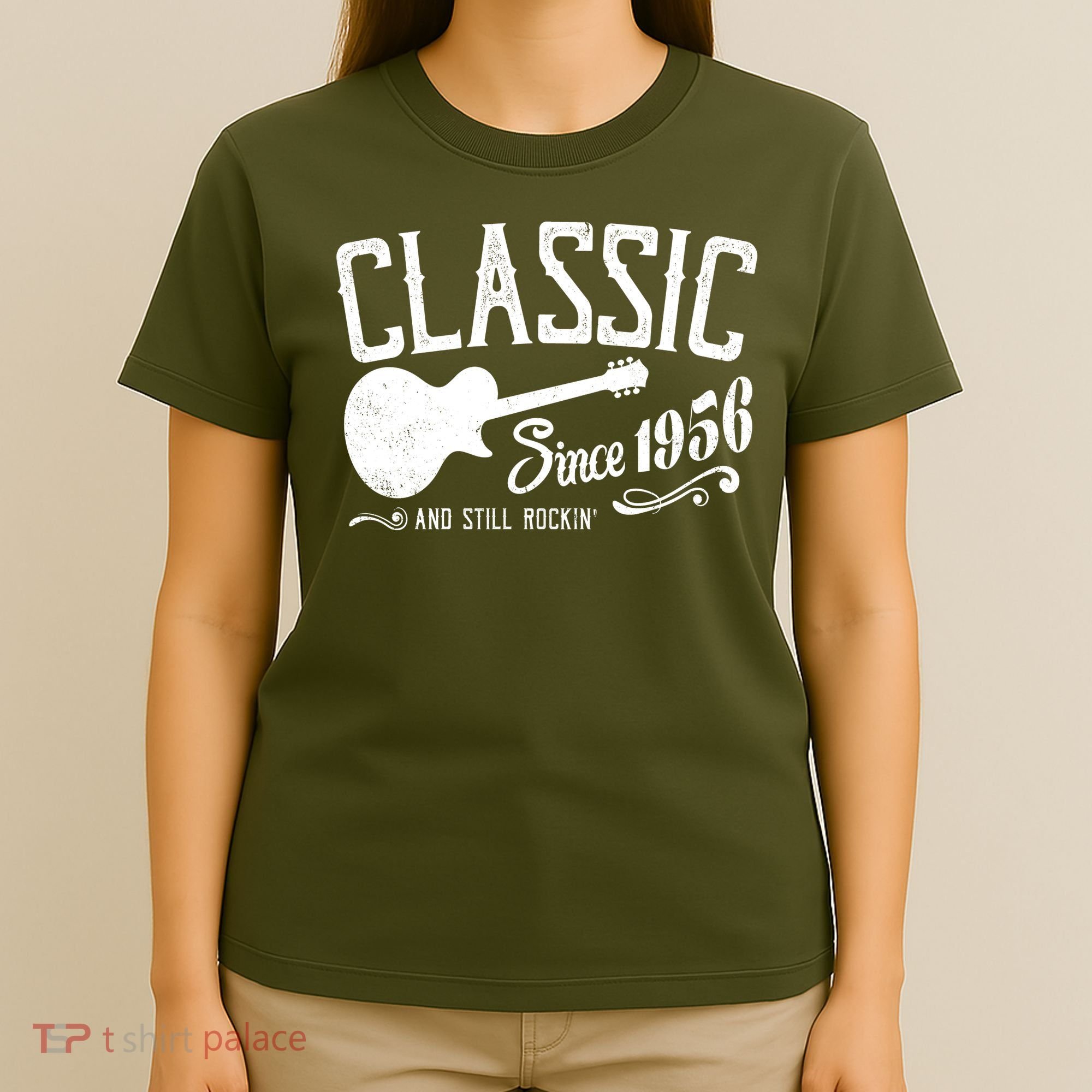 70th Birthday Classic Guitar Since 1956 And Still Rockin T-Shirt