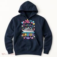 70th Birthday Cruise 70 Years Old Birthday Cruising Crew Hoodie thumb 0