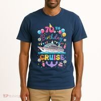 70th Birthday Cruise 70 Years Old Birthday Cruising Crew Tall T-Shirt thumb 2