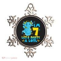 7th Birthday Cute Axolotl 7 Year Old Video Gamer Ornament thumb 0