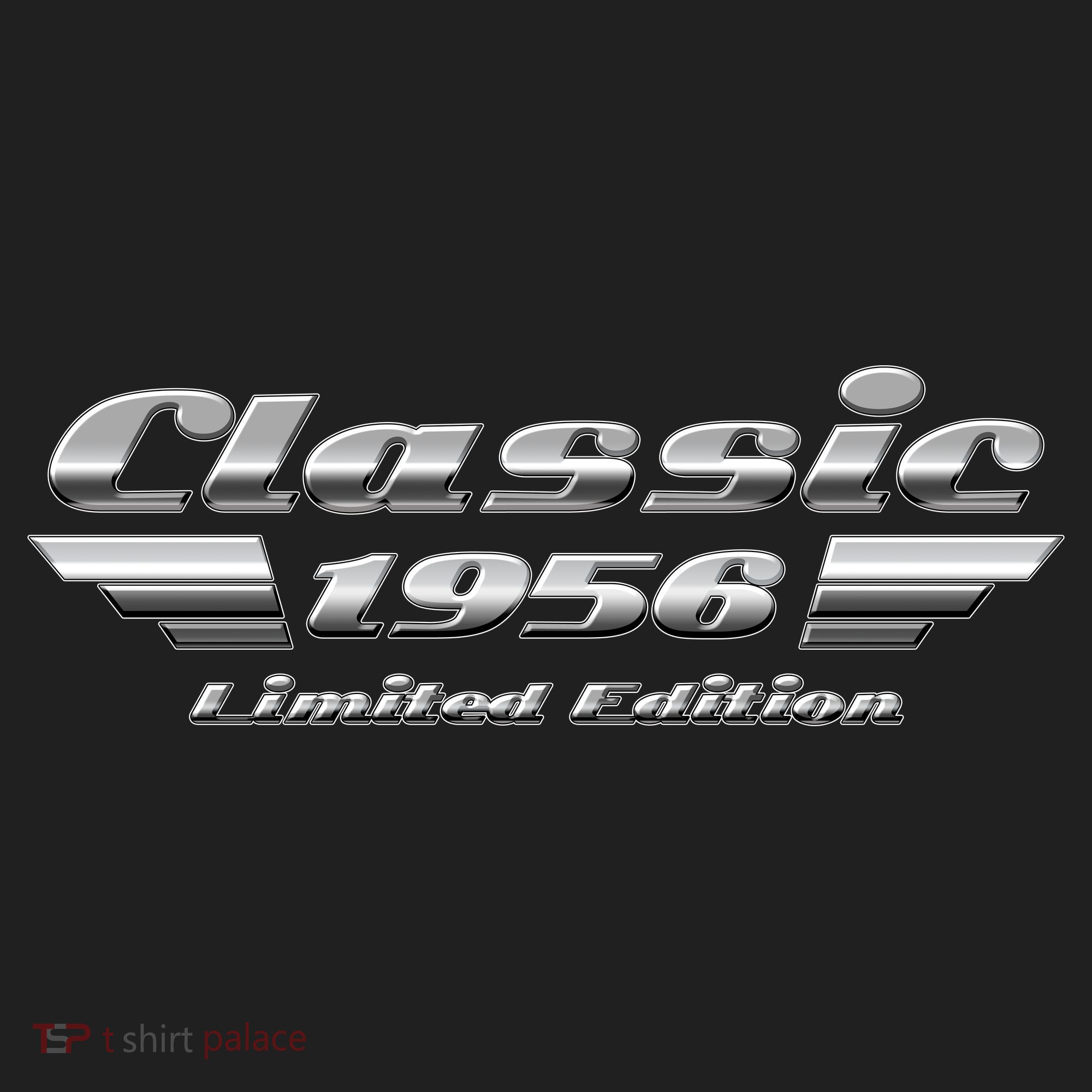 70th Birthday Classic 1956 Limited Edition Metallic Chrome Birthday Hat