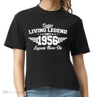 70th Birthday Certified Living Legend Since 1956 Legends Never Die Comfort Colors Boxy T-Shirt thumb 0