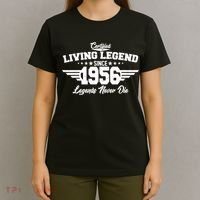 70th Birthday Certified Living Legend Since 1956 Legends Never Die T-Shirt thumb 4