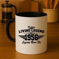 70th Birthday Certified Living Legend Since 1956 Legends Never Die Coffee Mug thumb 4