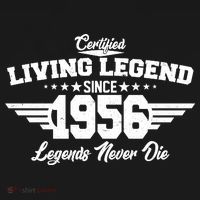 70th Birthday Certified Living Legend Since 1956 Legends Never Die Women's Hoodie thumb 2