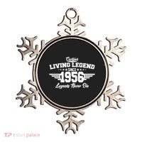 70th Birthday Certified Living Legend Since 1956 Legends Never Die Ornament thumb 0