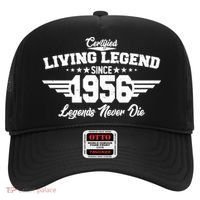 70th Birthday Certified Living Legend Since 1956 Legends Never Die Hat thumb 0