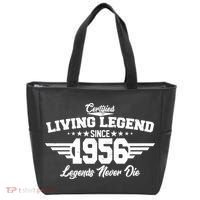 70th Birthday Certified Living Legend Since 1956 Legends Never Die Tote Bag thumb 0