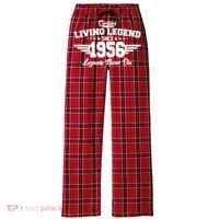 70th Birthday Certified Living Legend Since 1956 Legends Never Die Women's Flannel Plaid Pajama Pants thumb 0