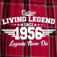 70th Birthday Certified Living Legend Since 1956 Legends Never Die Women's Flannel Plaid Pajama Pants thumb 2