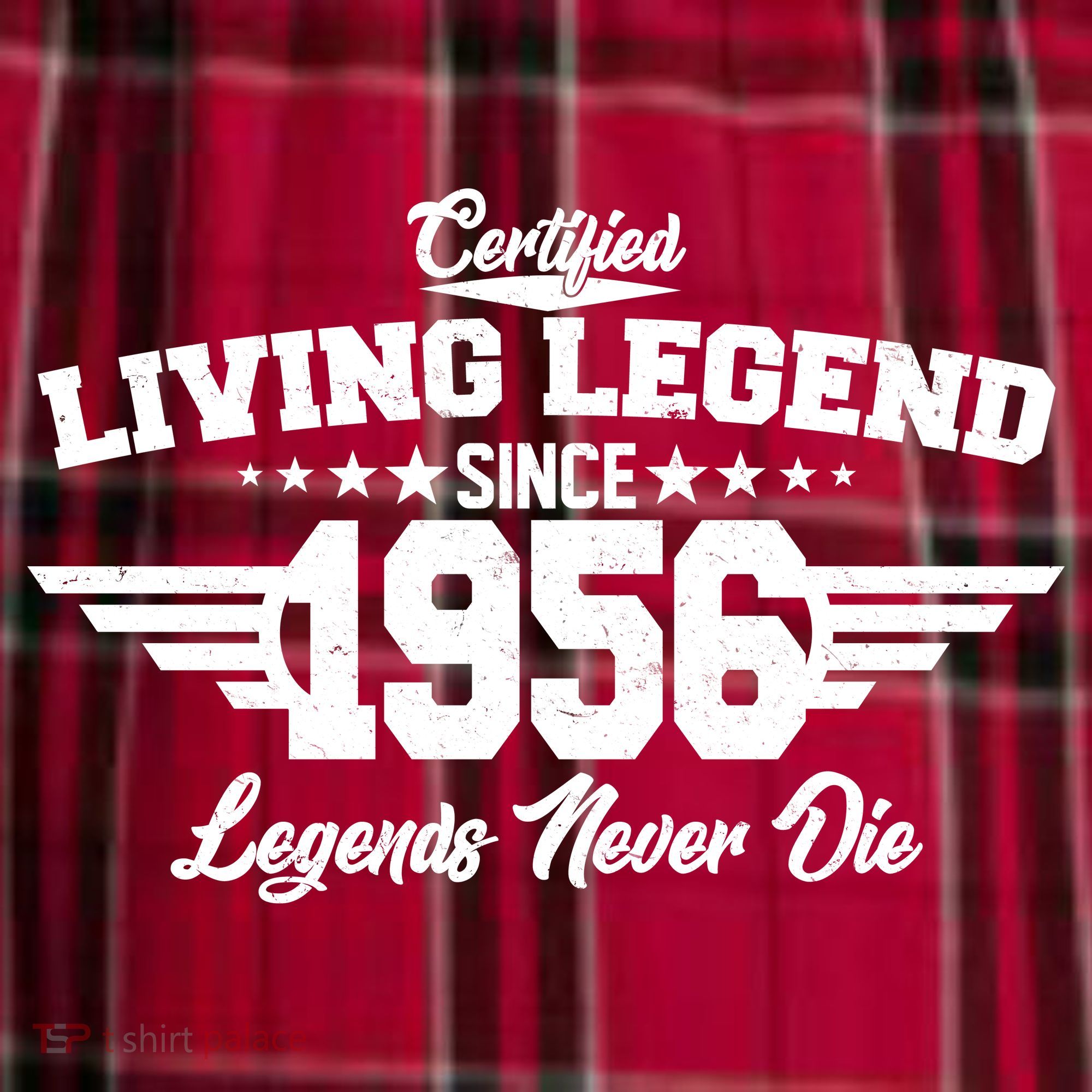 70th Birthday Certified Living Legend Since 1956 Legends Never Die Women's Flannel Plaid Pajama Pants