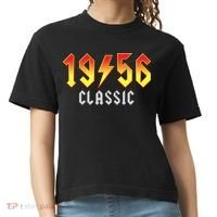 70th Birthday Classic 1956 Retro Rock Band Comfort Colors Boxy T-Shirt thumb 0