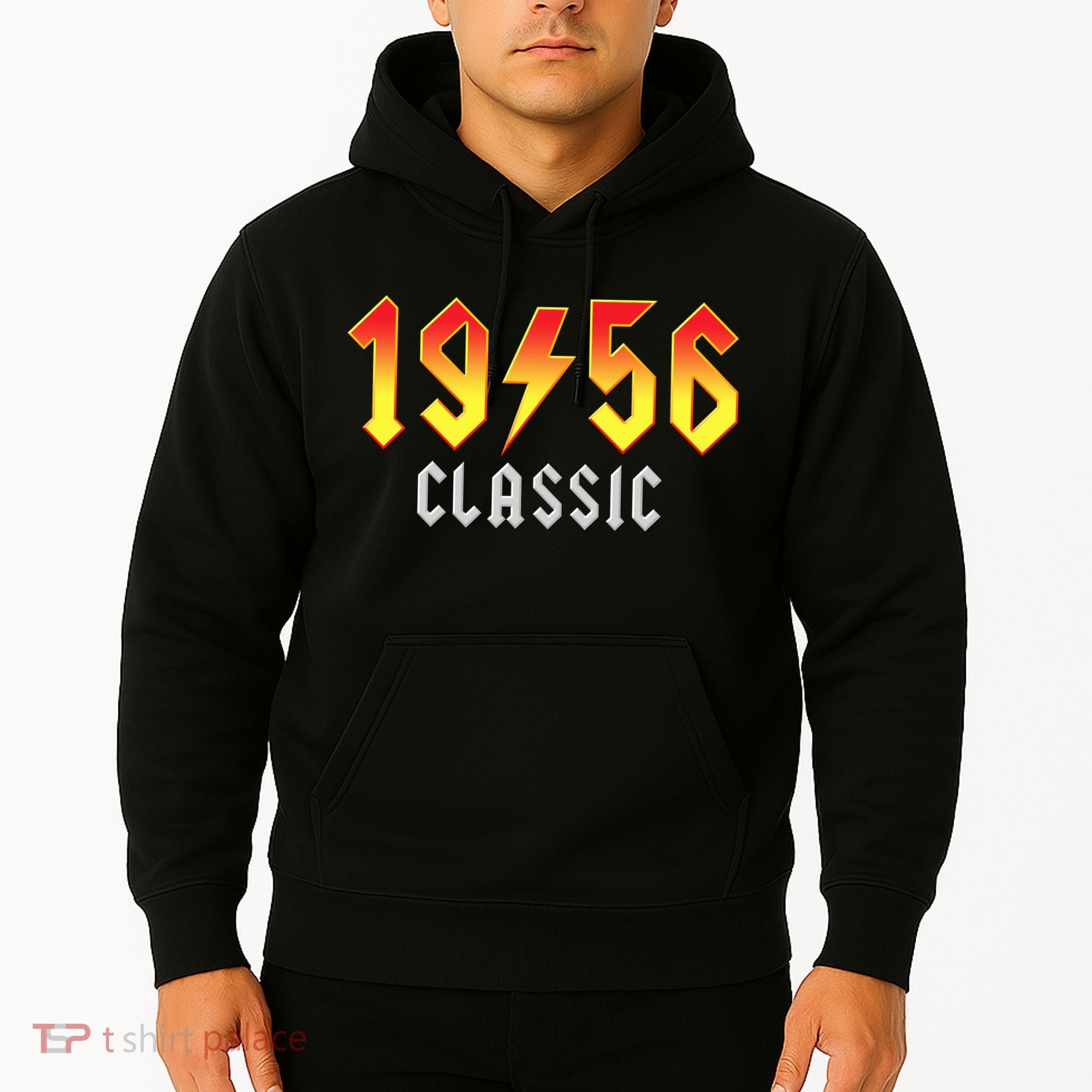 70th Birthday Classic 1956 Retro Rock Band Hoodie