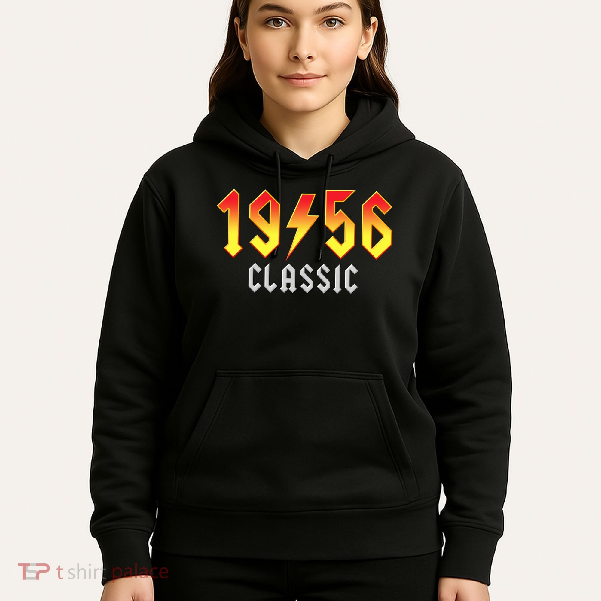70th Birthday Classic 1956 Retro Rock Band Hoodie