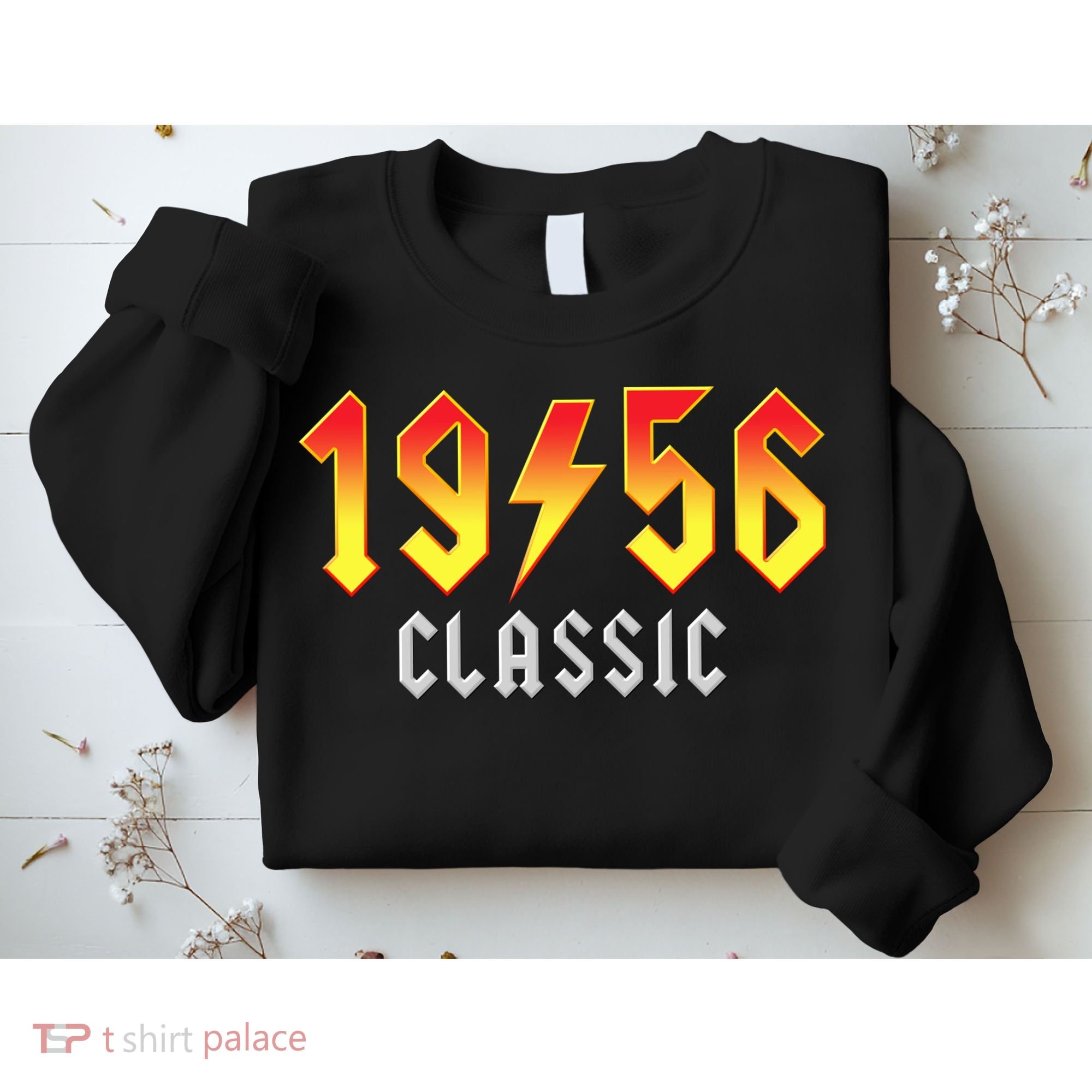 70th Birthday Classic 1956 Retro Rock Band Sweatshirt