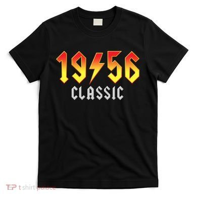 70th Birthday Classic 1956 Retro Rock Band T-Shirt