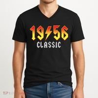 70th Birthday Classic 1956 Retro Rock Band V-Neck T-Shirt thumb 2