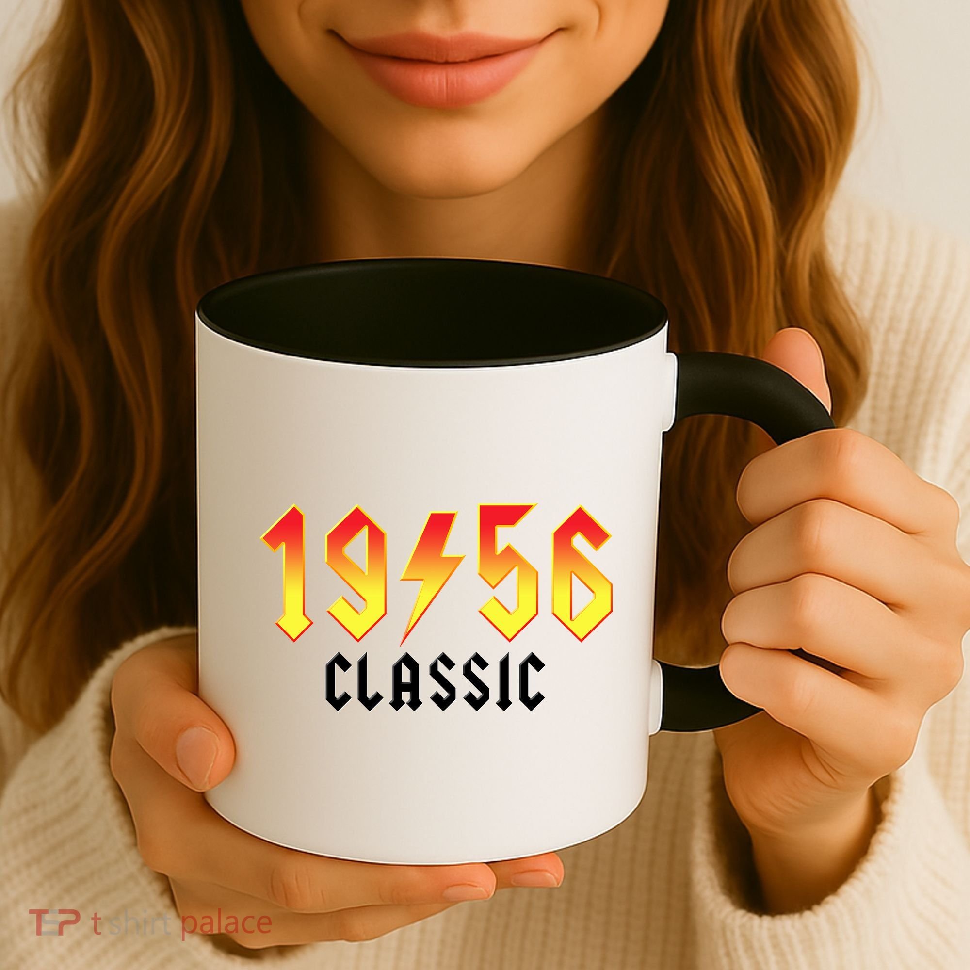 70th Birthday Classic 1956 Retro Rock Band Coffee Mug
