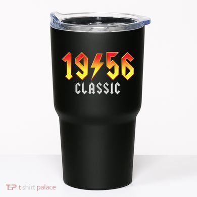 70th Birthday Classic 1956 Retro Rock Band Tumbler