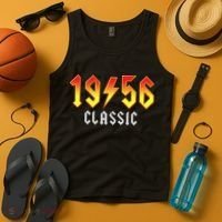 70th Birthday Classic 1956 Retro Rock Band Tank Top thumb 4