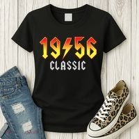 70th Birthday Classic 1956 Retro Rock Band Women's T-Shirt thumb 3