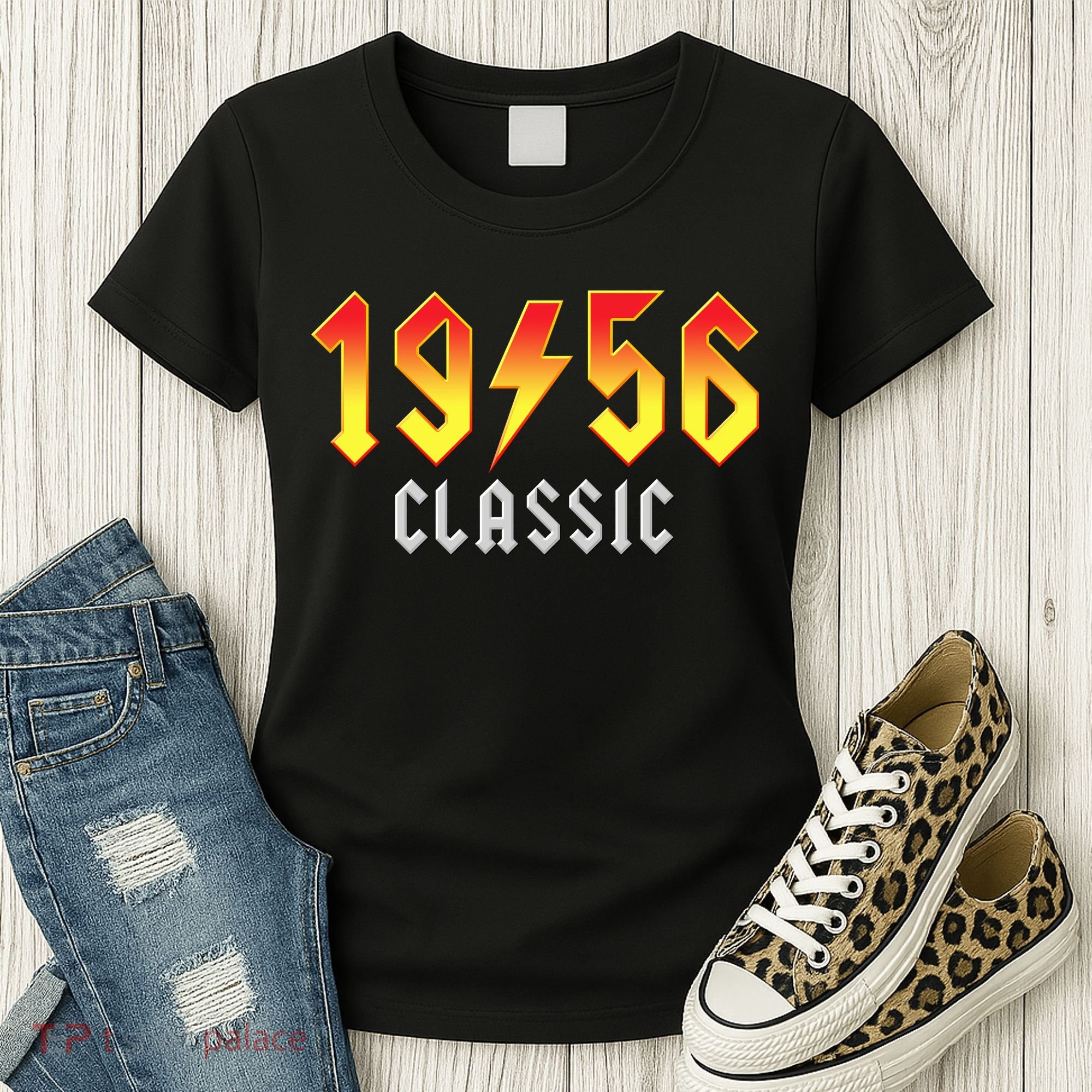70th Birthday Classic 1956 Retro Rock Band Women's T-Shirt