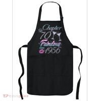 70th Birthday Chapter 70 Fabulous Since 1956 Rhinestones Diamonds Apron thumb 0