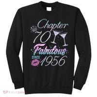 70th Birthday Chapter 70 Fabulous Since 1956 Rhinestones Diamonds Sweatshirt thumb 0