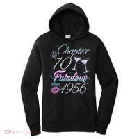 70th Birthday Chapter 70 Fabulous Since 1956 Rhinestones Diamonds Women's Hoodie thumb 0