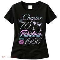 70th Birthday Chapter 70 Fabulous Since 1956 Rhinestones Diamonds Women's T-Shirt thumb 0