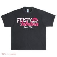 70th Birthday Feisty And Fabulous Since 1956  Urban Oversized Heavyweight T-Shirt thumb 0