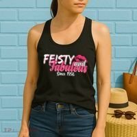 70th Birthday Feisty And Fabulous Since 1956  Women's Tank Top thumb 2