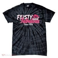 70th Birthday Feisty And Fabulous Since 1956  Tie-Dye T-Shirt thumb 0