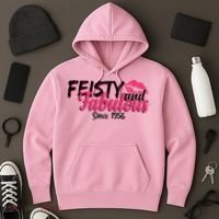 70th Birthday Feisty And Fabulous Since 1956  Hoodie thumb 3