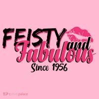 70th Birthday Feisty And Fabulous Since 1956  Mousepad thumb 1
