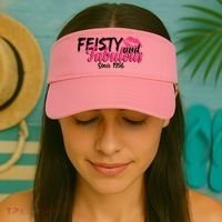 70th Birthday Feisty And Fabulous Since 1956  Visor thumb 2