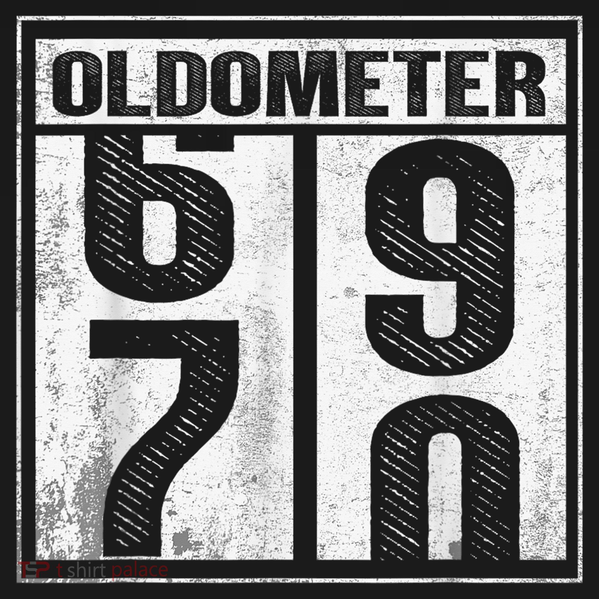 70th Birthday Funny Gift Oldometer 6970 Backpack